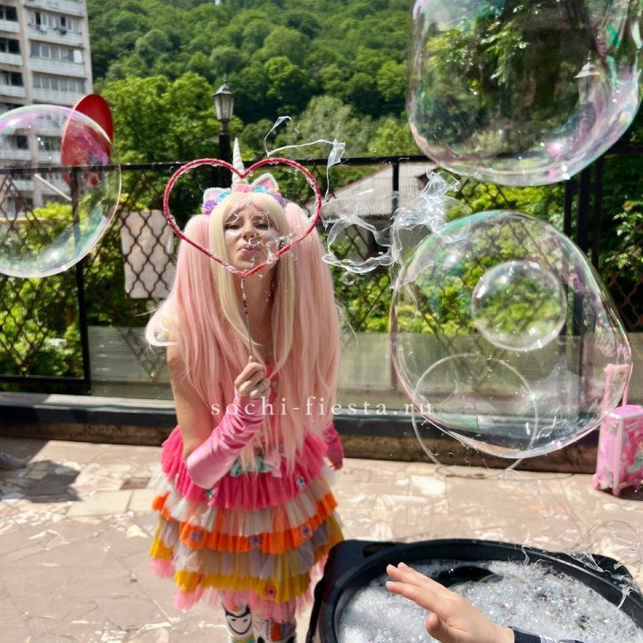 Шоу мыльных пузырей в Нижнем Новгороде