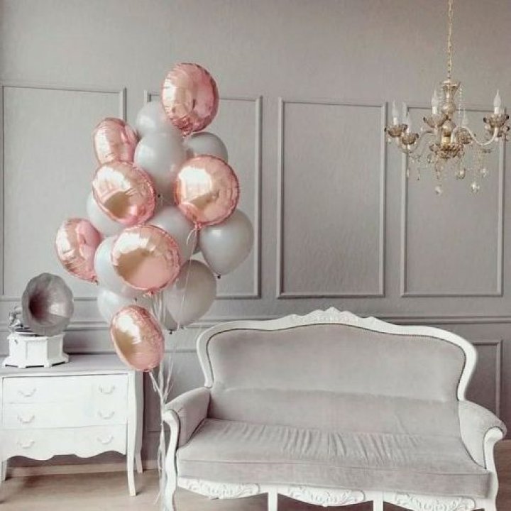 Фонтан шаров "Софт рози" в Нижнем Новгороде