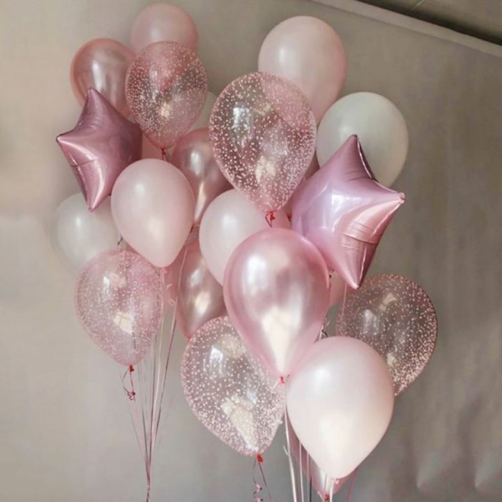 Фонтаны шаров "Розовый" в Нижнем Новгороде