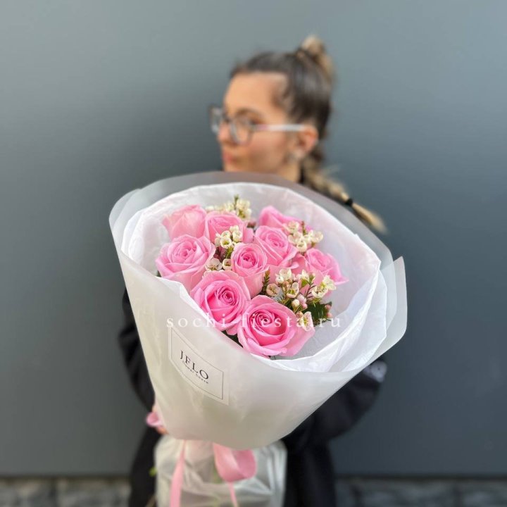Букет розовых роз  в Нижнем Новгороде