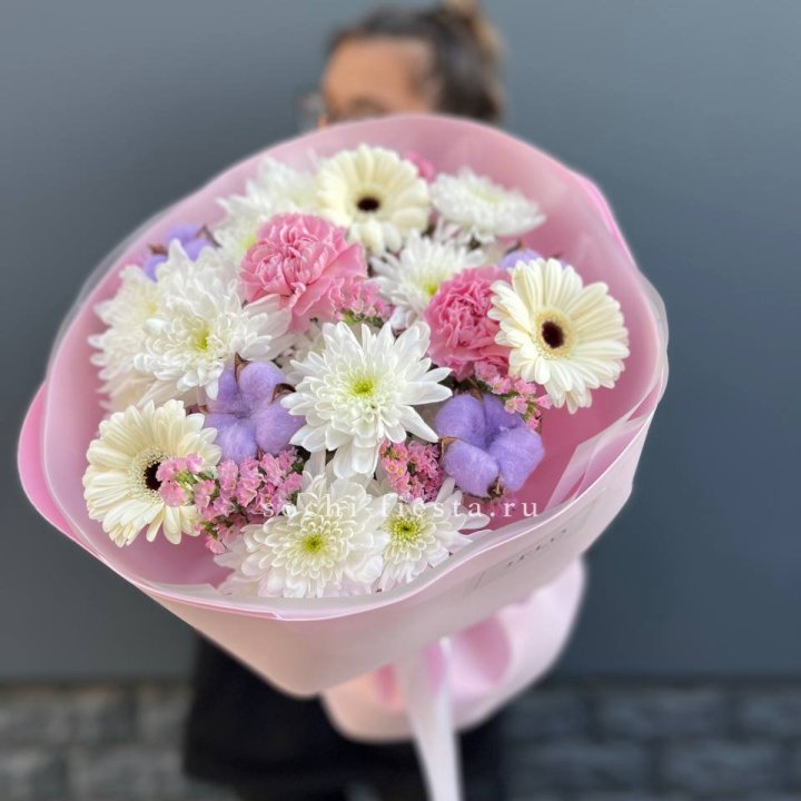 Букет цветов "Пинк спринг" в Нижнем Новгороде