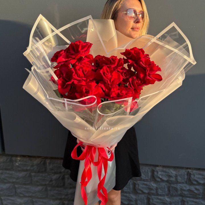  Букет  высоких роз 15 шт в Нижнем Новгороде