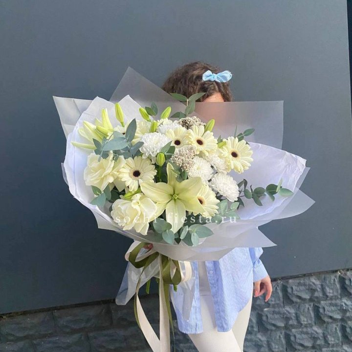 Букет с лилией и герберой в Нижнем Новгороде