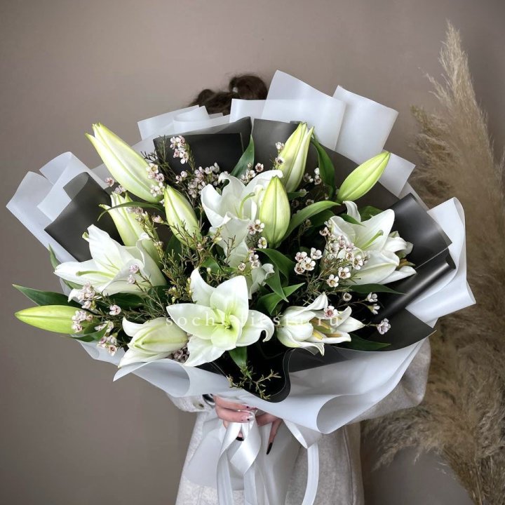 Букет лилий Снежная королева в Нижнем Новгороде