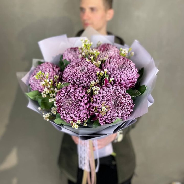 Букет хризантем "Палермо" в Нижнем Новгороде