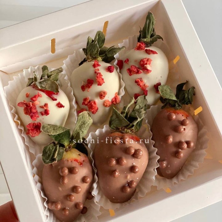 Клубника в шоколаде 6 ягод в Нижнем Новгороде