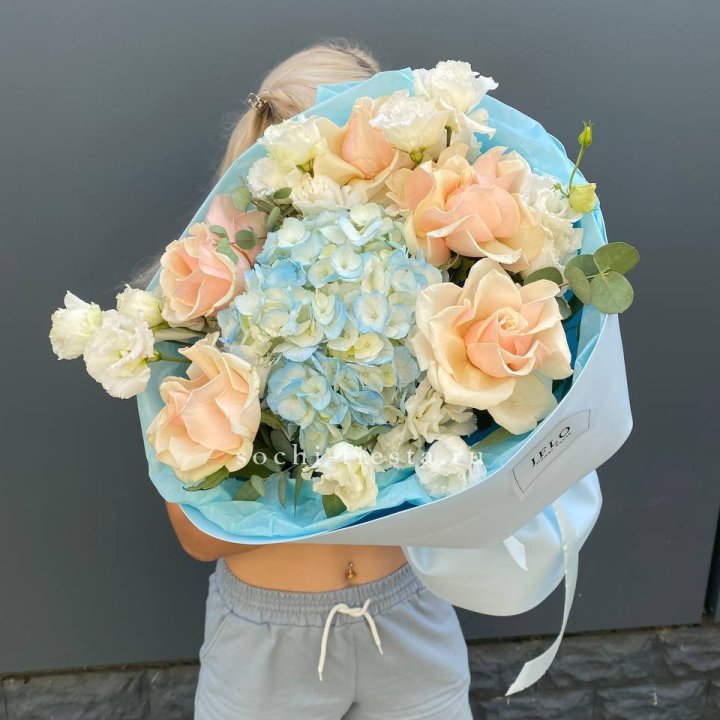 Сборный букет "Голубой закат" в Нижнем Новгороде