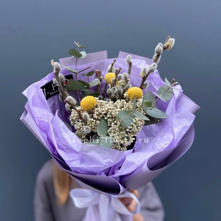 Букет с Вербой №1 в Нижнем Новгороде