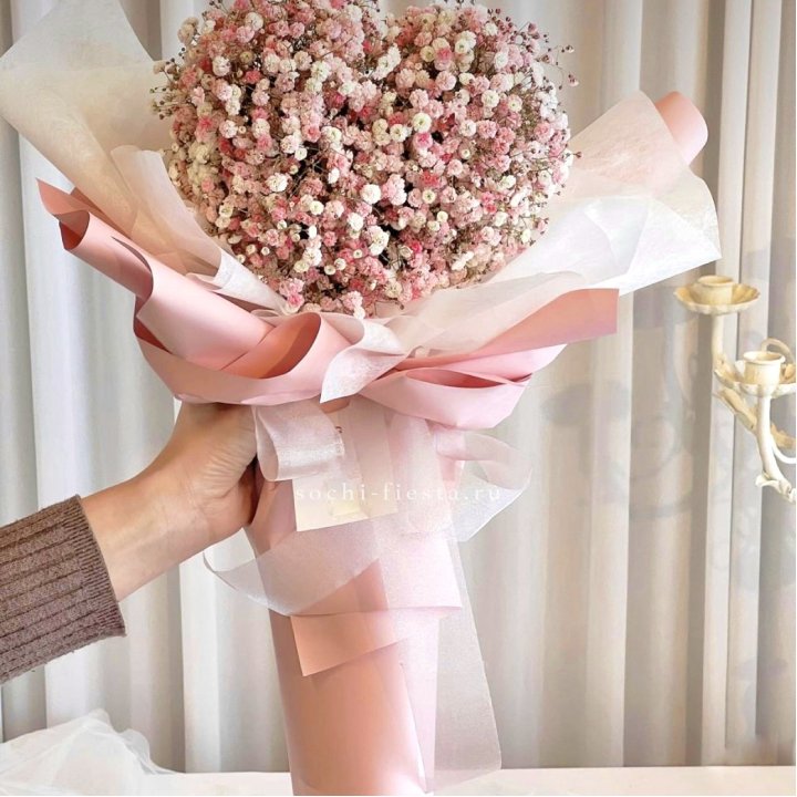 Сердце из гипсофилы  в Нижнем Новгороде