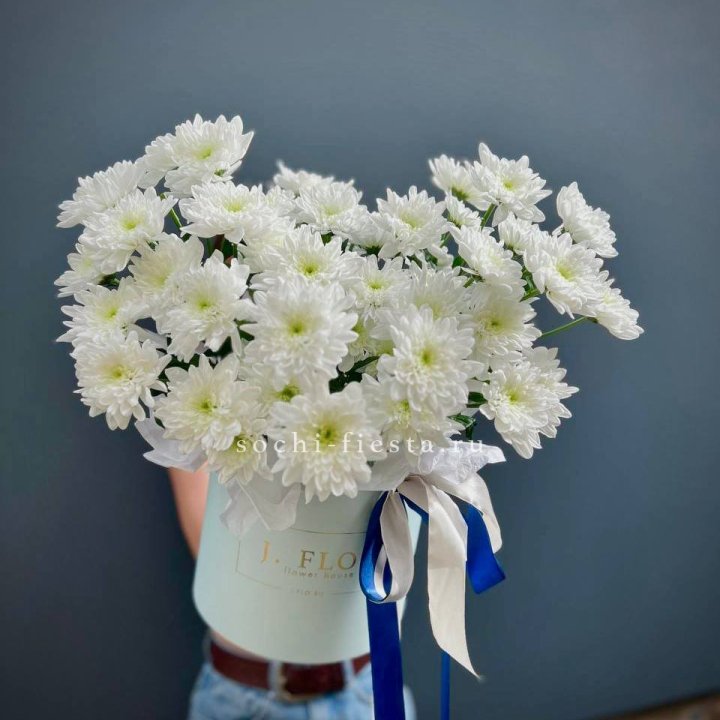 Коробка с хризантемами №3 в Нижнем Новгороде