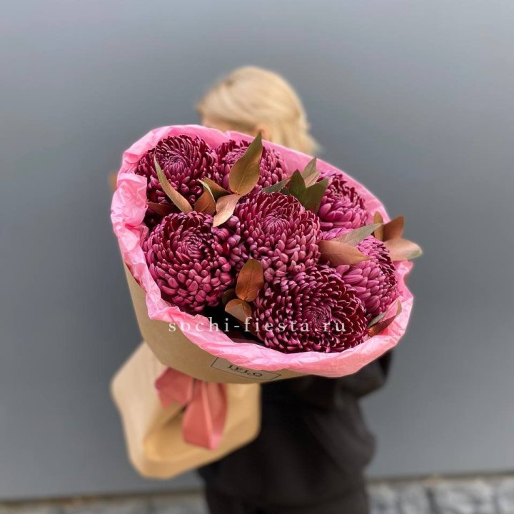 7 Хризантем Бигуди в золоте в Нижнем Новгороде