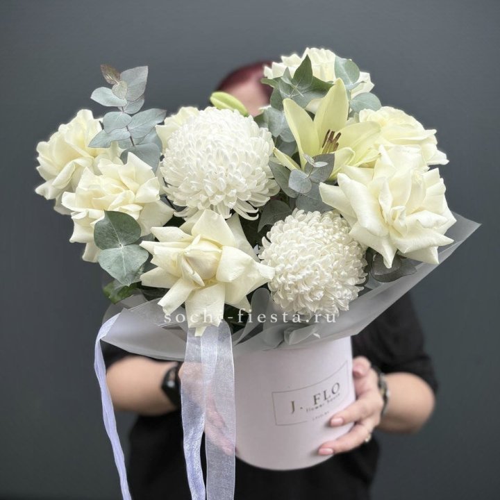 Цветы в шляпной коробке  в Нижнем Новгороде