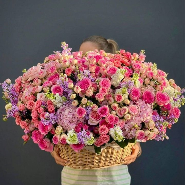 Цветочная корзина гигант №5 в Нижнем Новгороде