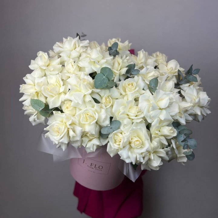 37 белых роз в боксе в Нижнем Новгороде