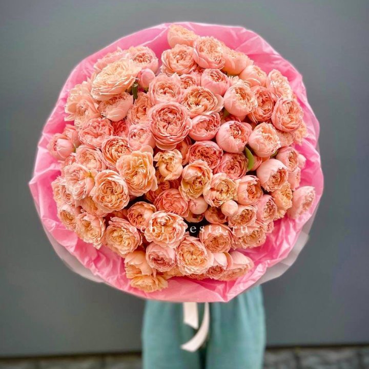 Букет кустовых пионовидных роз Джульетта "Принцесса" в Нижнем Новгороде