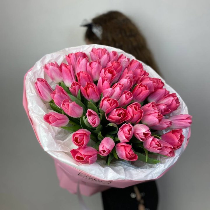 51 розовый тюльпан "Рози" в Нижнем Новгороде