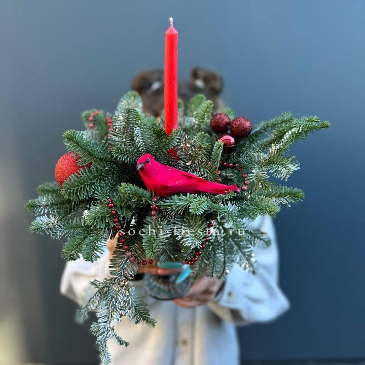 Новогодняя композиция в бокале в Нижнем Новгороде