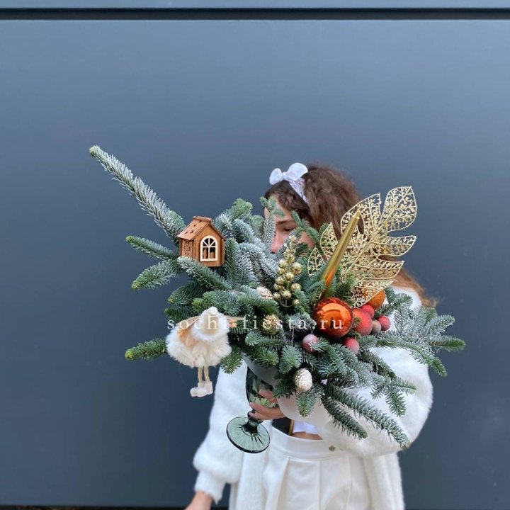 Композиция в бокале огненная  в Нижнем Новгороде