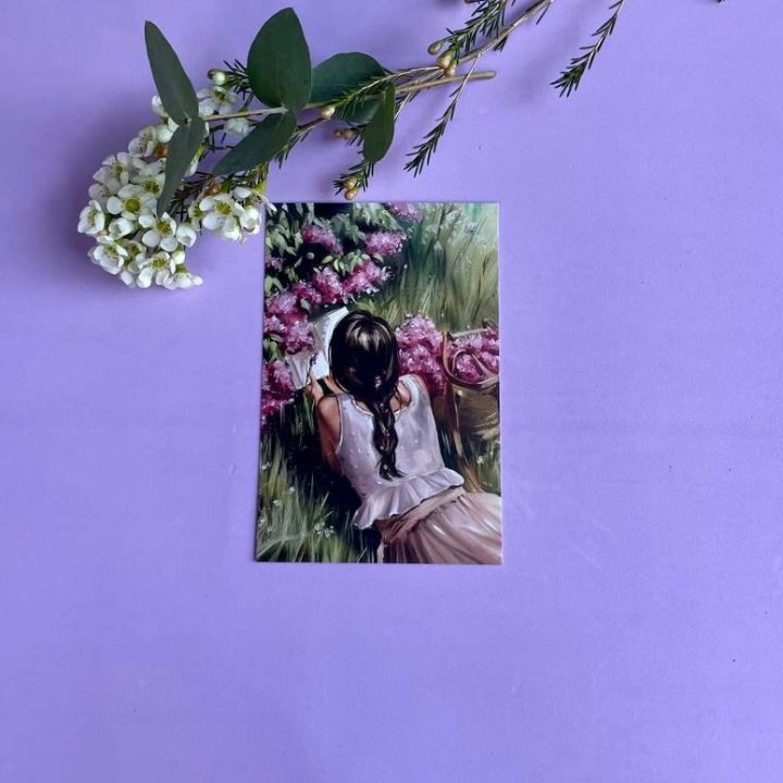 Открытка к букету "Среди пионов" в Нижнем Новгороде