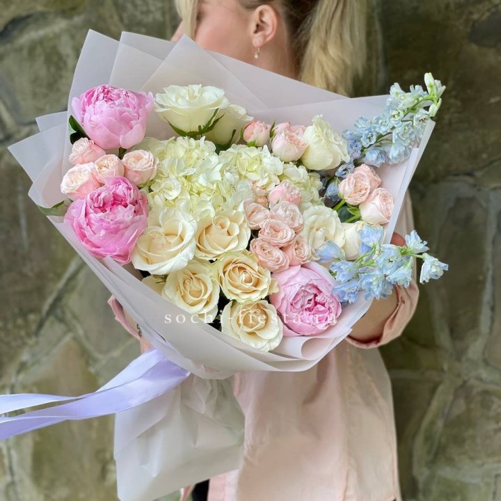 Букет с пионами "Богема" в Нижнем Новгороде