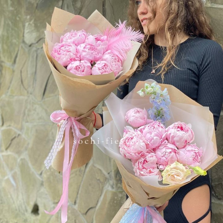 7 зефирных пионов  в Нижнем Новгороде