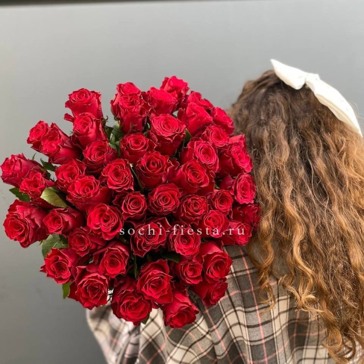 51 красная роза в Нижнем Новгороде
