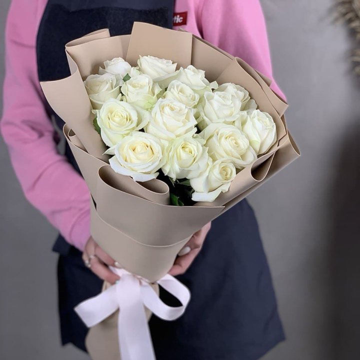 15 белых роз миракли в Нижнем Новгороде