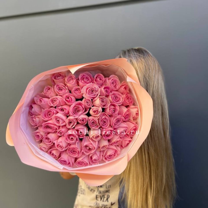 55 розовых роз в Нижнем Новгороде