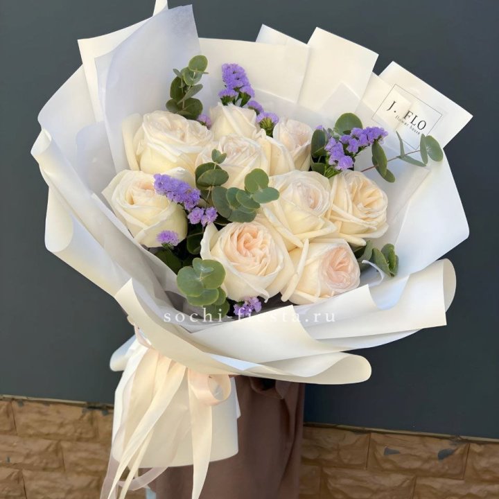Букет из роз Вайт охара в Нижнем Новгороде