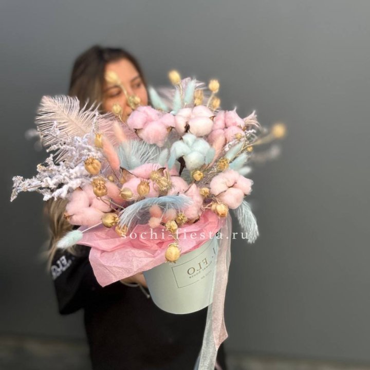 Авторский бокс с сухоцветами №2 в Нижнем Новгороде