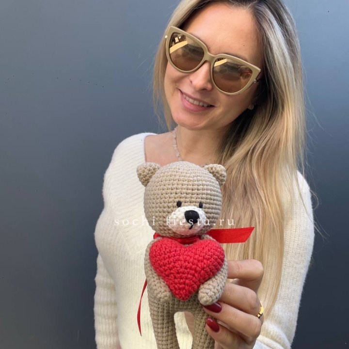 Мишка с сердцем ручной работы в Нижнем Новгороде