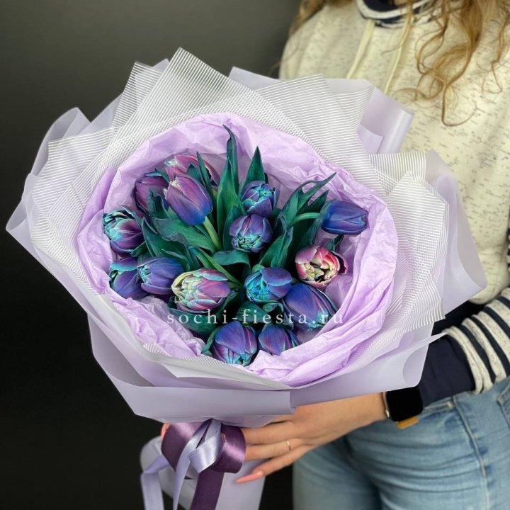 Букет тюльпанов "Пандора" в Нижнем Новгороде