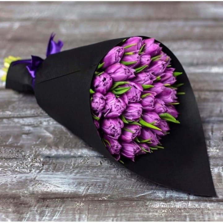 Пионовидные тюльпаны блэк в Нижнем Новгороде